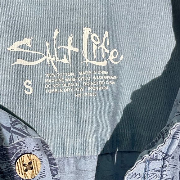 Salt Life Button Down Short Sleeve Shirt - Picture 6 of 7